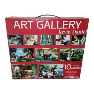 NEW SEALED Kevin Daniel Art Gallery 10 Puzzle Set 6750 Pieces Sure-Lox 2008